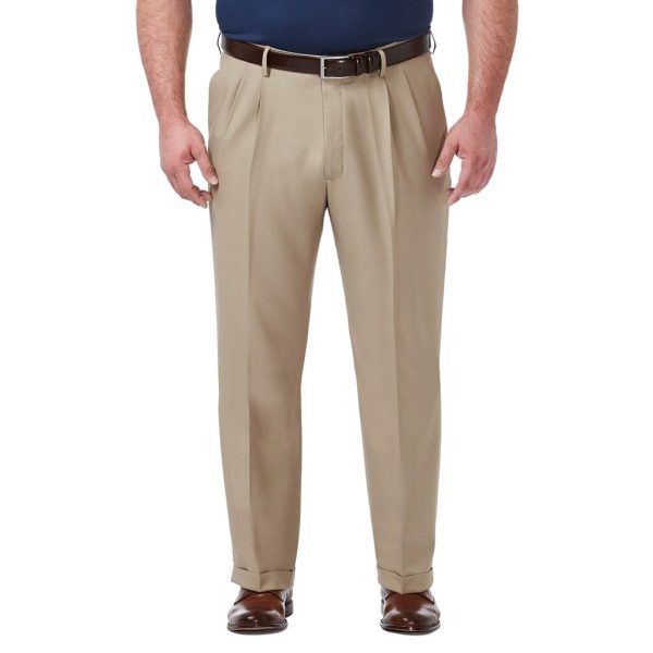 Men's Premium Comfort Classic Fit Pleat Front Dress Pant (Regular And Big & Tall Sizes)