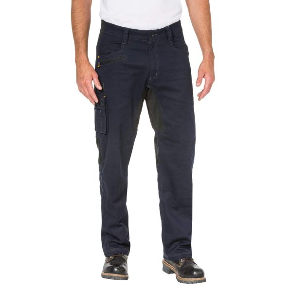 Men's Operator Flex Work Pants Featuring Stretch Fabric, Cargo Pocket, and Bootcut Leg Opening