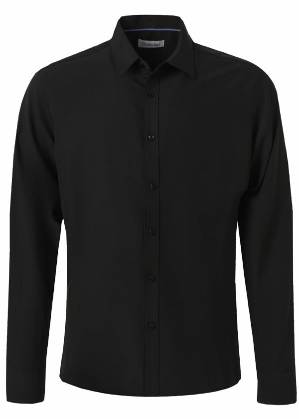 Men's Dress Shirts Solid Wrinkle-Free Long Sleeve Button Down Shirt Regular Fit Formal Shirts
