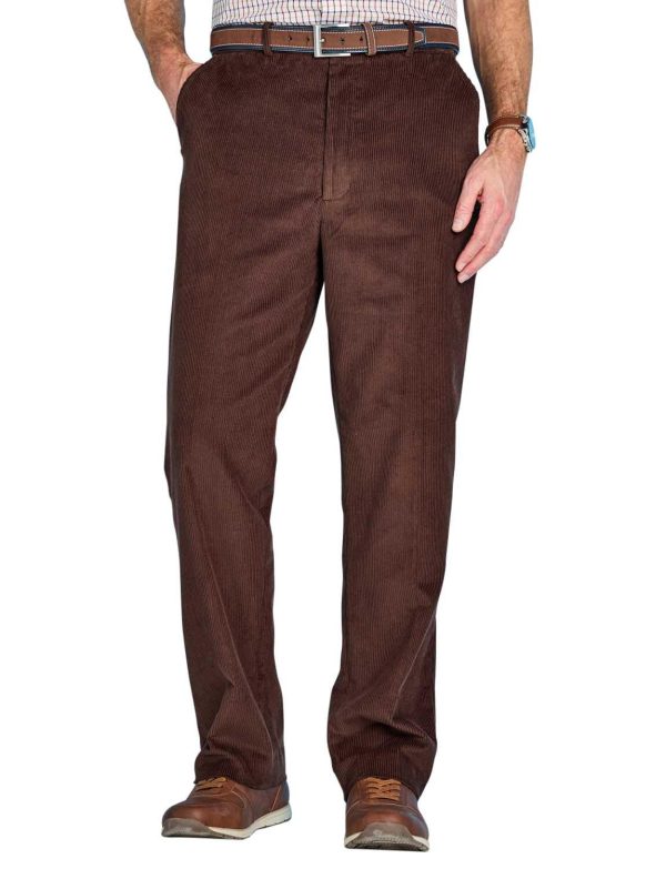 Men's Cotton Corduroy Slacks Stylish & Comfortable Hidden Extra Stretch Corduroy Pants