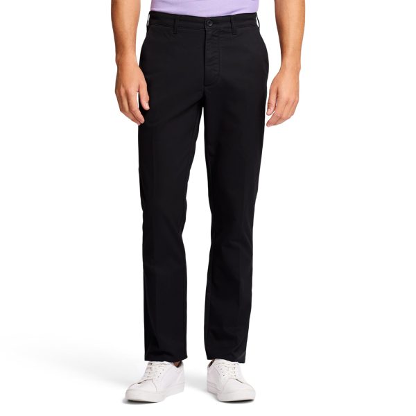 Men's Performance Stretch Straight Fit Flat Front Chino Pant