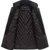 Men's Winter Stylish Wool Blend Single Breasted Military Peacoat