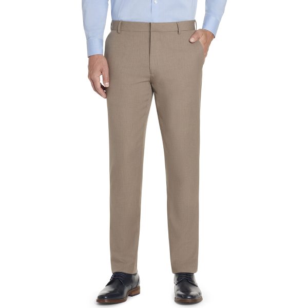 Men's Slim Fit Stretch Flat Front Traveler Pant