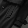 Men'S Warm Trench Coat Wool Blend Slim Fit Top Coat Winter Double Breasted Business Overcoat With Belt
