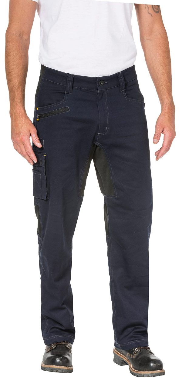 Men's Operator Flex Work Pants Featuring Stretch Fabric, Cargo Pocket, and Bootcut Leg Opening