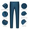 Men’s Slim Fit Suit One Button 3-Piece Blazer Dress Business Wedding Party Jacket Vest & Pant