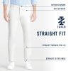 Men's Performance Stretch Straight Fit Flat Front Chino Pant