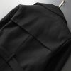 Men'S Warm Trench Coat Wool Blend Slim Fit Top Coat Winter Double Breasted Business Overcoat With Belt