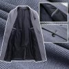Men's Wool Blend Coat with Detachable Scarfs Herringbone Jackets Casual Blazer Pea Coat Autumn Warm Trench Overcoat