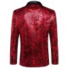 Mens Blazer One Button Shawl Lapel Tuxedo Sport Coat Casual Dress Suit Jacket for Men Wedding Party Prom