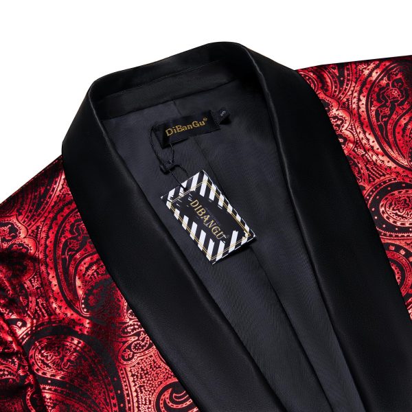 Mens Blazer One Button Shawl Lapel Tuxedo Sport Coat Casual Dress Suit Jacket for Men Wedding Party Prom
