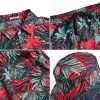 Men's Flower Hawaiian Sets Casual Short Sleeve Shirt and Shorts Suits Outfits with Bucket Hats