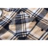 Men's Flannel Hoodie Shirts Casual Button Down Plaid Shirt Jackets for Men Long Sleeve Stylish Hooded with Pocket